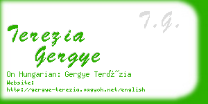 terezia gergye business card